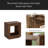 Wood Sofa Table,Square End Table,Rustic Side Table