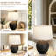 Lampe de table en céramique de 58 cm de hauteur, lampe de chevet tactile à intensité variable avec ampoule E26 incluse-161466242-161466270