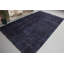 Grand tapis Oushak turc de style rétro en mauve avec frange, idéal pour un usage en salon et un décor bohème