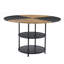 Ensemble de salle à manger élégant en bois et métal avec rangement double couche-104919535