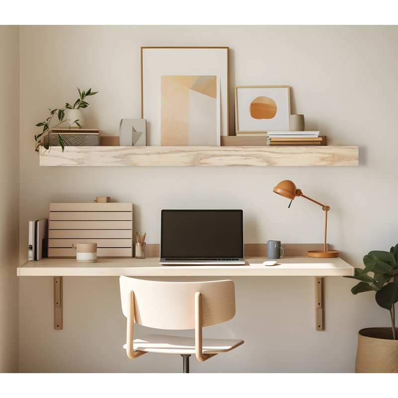 Emerald Lee Oak Floating Shelf, 5" H x 40" W x 5" D