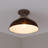 Mercado Steel Semi Flush Mount-431971659
