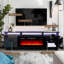 Console média avec foyer électrique 70 po Jayan-853692833