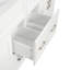 Meuble-lavabo double 60 po avec double lavabo Homy Casa, 4 portes, 4 tiroirs, 2 tablettes réglables, conception à fermeture en douceur