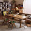 Bureau rectangulaire en chêne massif-109474363