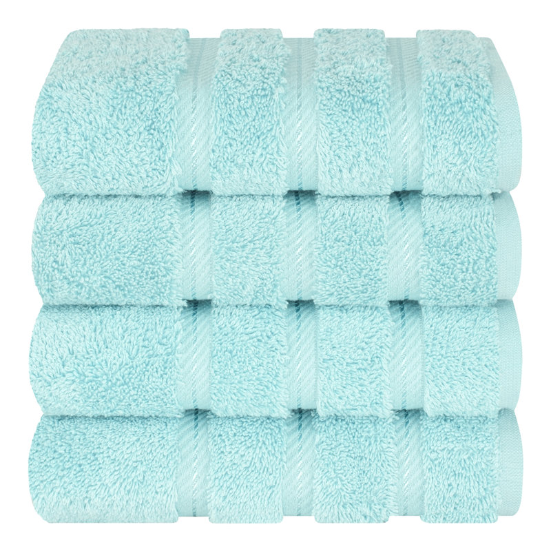 Ensemble de 4 serviettes en coton Edison, Duck Egg