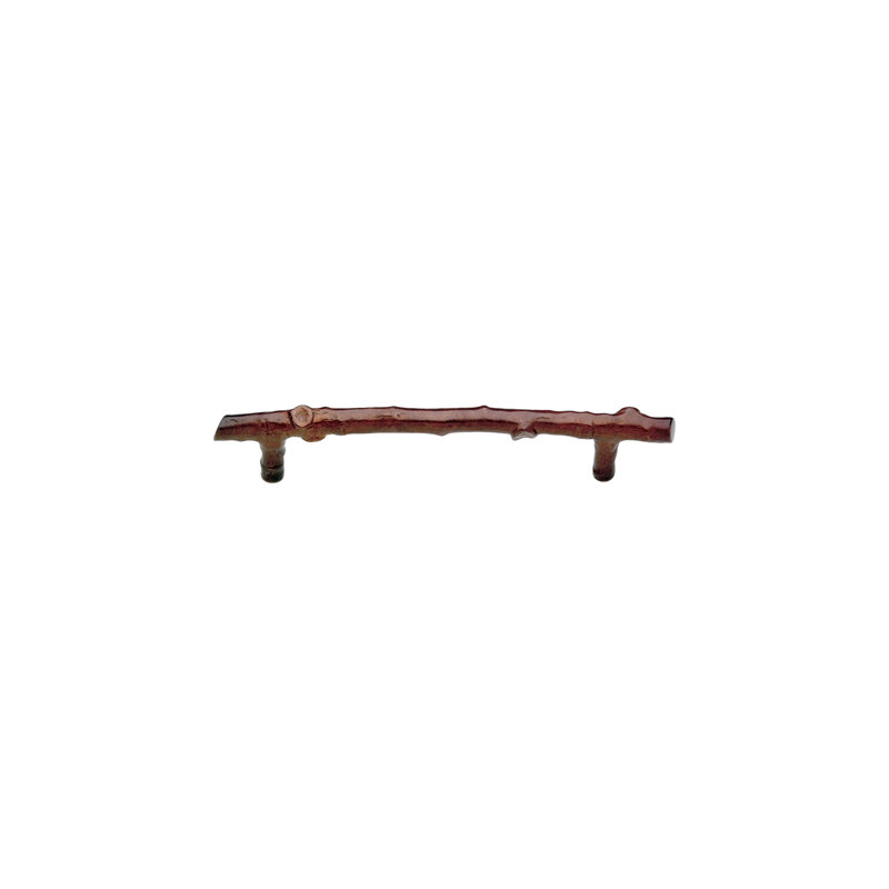 Twig Bronze 7.5 Center to Center Bar Pull, Silicon Bronze Rust