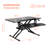 Schmitz Adjustable Metal Base Standing Desk Converter