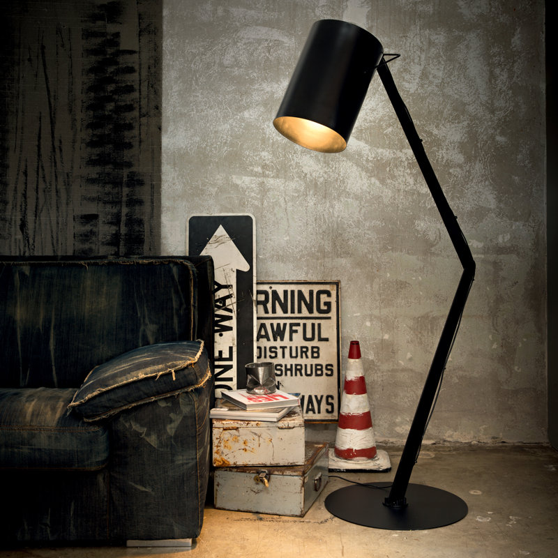 Lampe de travail/lecture sur pied 55,12" Louis, Noir
