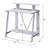 Antique White& Black Finish Writing Desk-139407509