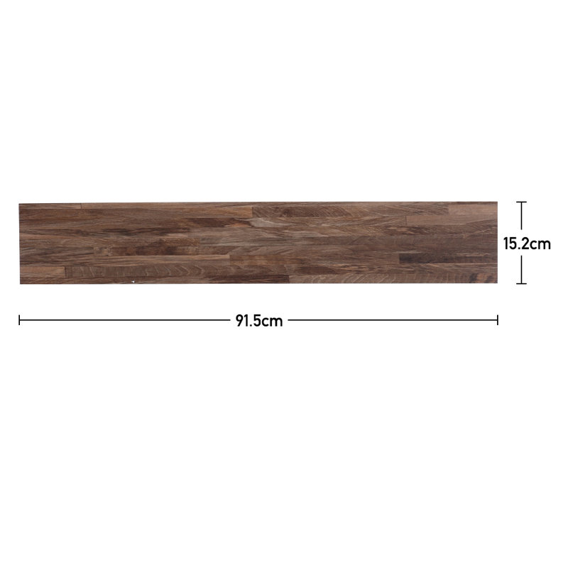 Vess 15.2cm W x 91.5cm L x 0.2cm Laminate Flooring, Dark Brown