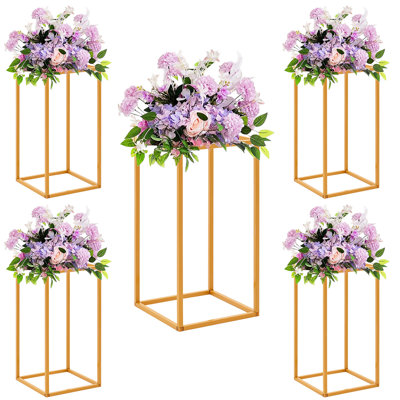 15.7inch Wedding Flower Stand Centerpieces Floral Display Racks (Set of 5)