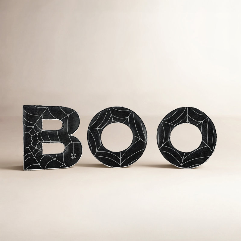 47" Halloween BOO Sign with LED Light Strips