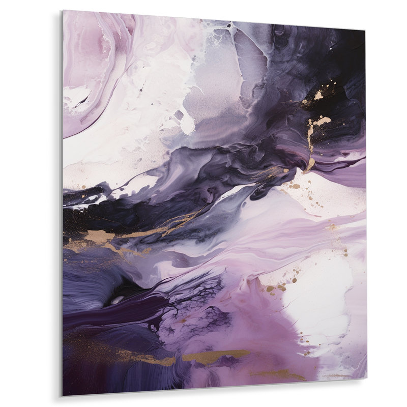 Décoration murale électrique en marbre encre d'art II, H 32 po x l 24 po x P 1 po