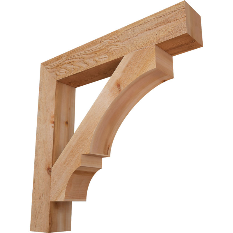 Support de bloc Balboa, Cèdre rouge de l'Ouest brut, L 6 po x P 38 po x H 38 po
