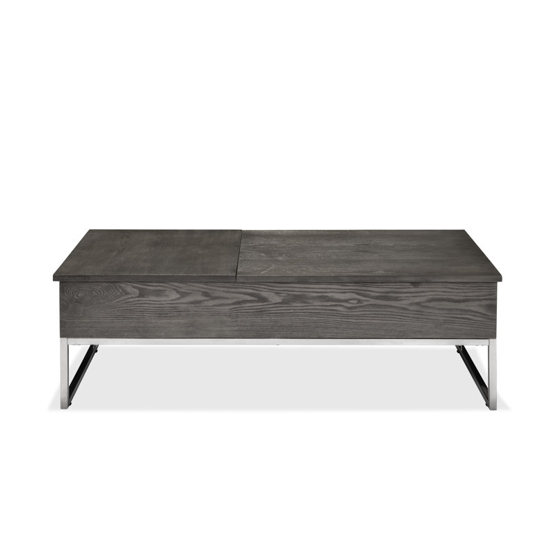 Table basse à plateau relevable avec rangement Benthe