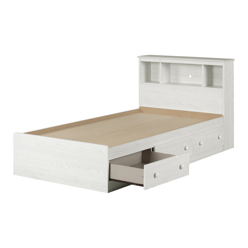 Summer Breeze Twin Storage Bed And Bookcase Headboard Set