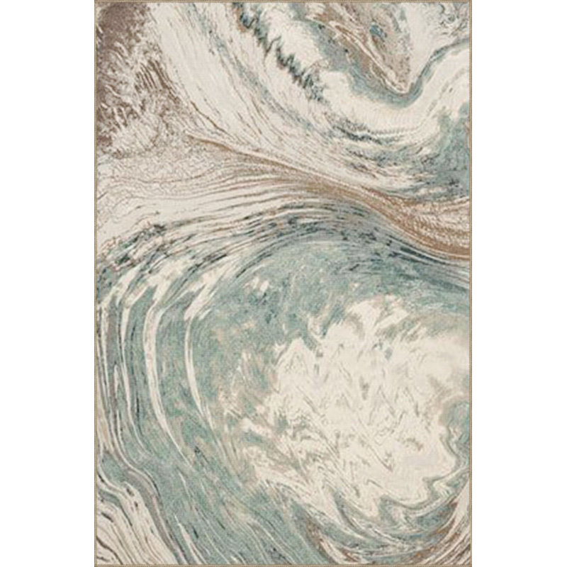 Tapis décoratif lavable à motif tourbillon d'aspirateur, Tapis de couloir 2 pi 6 po x 6 pi 7 po inclus