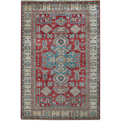 Tapis rouge noué à la main de haute qualité