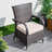 6 - Person Wicker Patio Dining Set with Round Table , Cushions Included-771095887-771095884