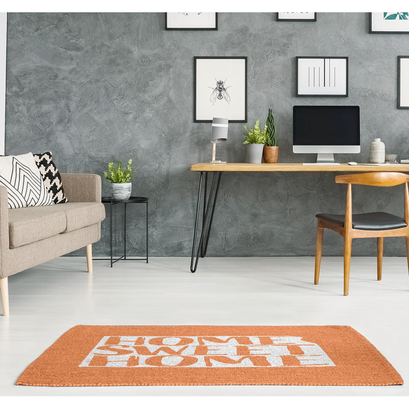 Tapis de zone orange kansas home, Rectangle 3 pi x 5 pi, Oui