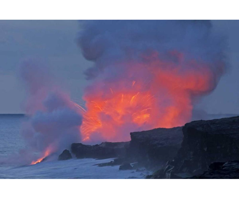 Illg, Cathy and Gordon, reproduction d'art sur toile tendue par la PN d'Hawaï, volcans d'Hawaï, H 17 po x l 24 po