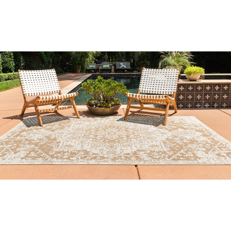 Holmesfield Dubai Indoor/Outdoor Rug, Rectangle 5'3" x 8'