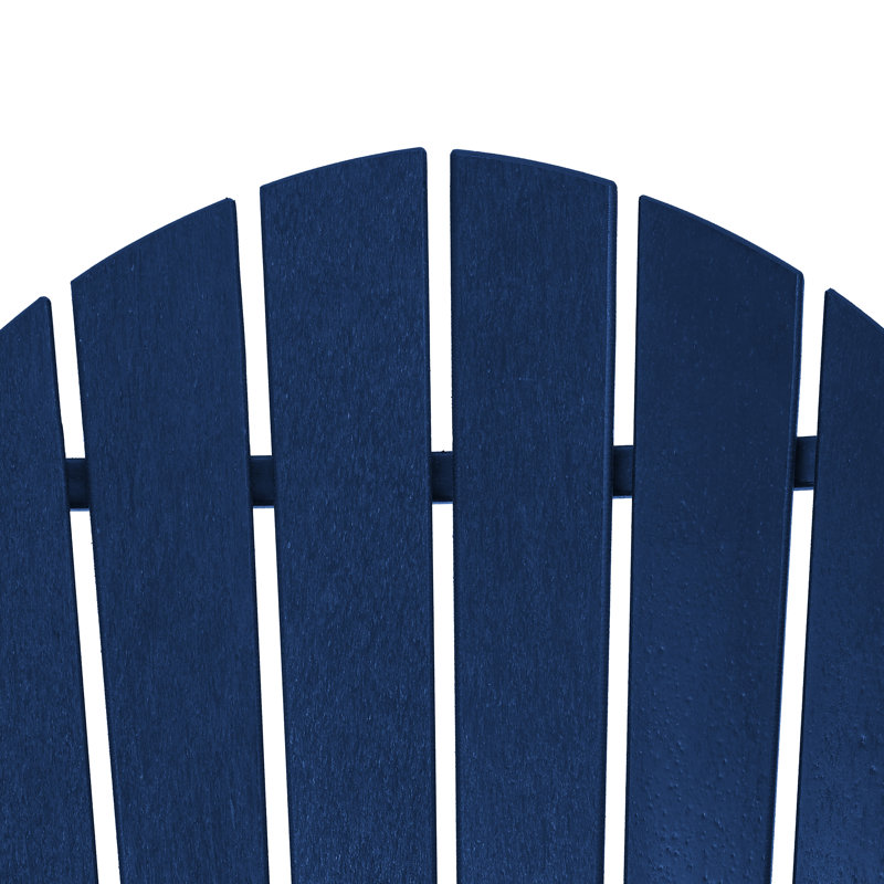Chaise Adirondack en plastique Chappl, Bleu marine
