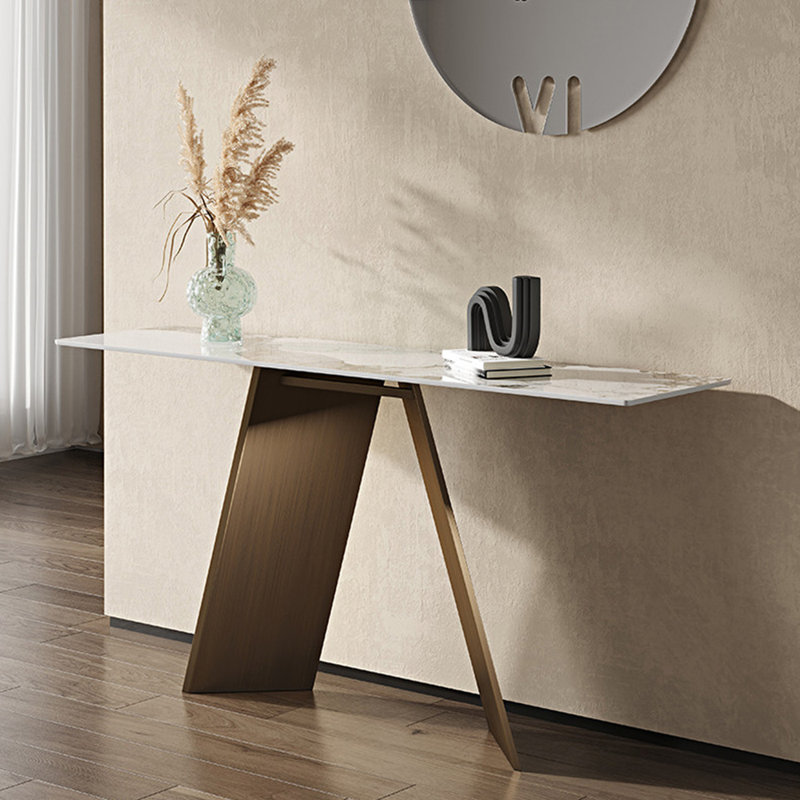 Console en métal de style italien, 31.5" H x 62.9" W x 15.7" D
