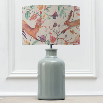 Leaping Into The Fauna Ceramic Table Lamp