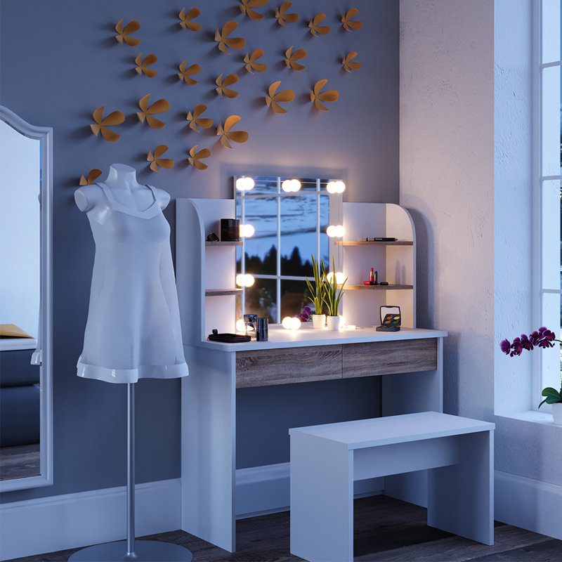 Kivanc Dressing Table with Mirror