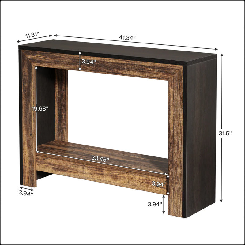 Console moderne 41 "avec tablette inférieure ouverte