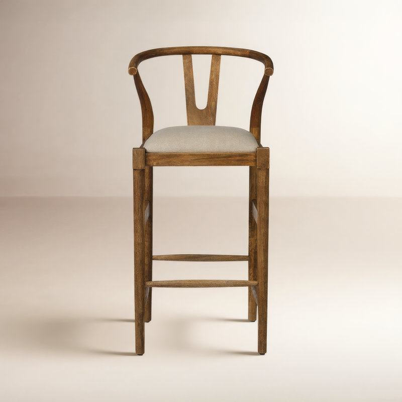 Parina Stool, Brown/Cream