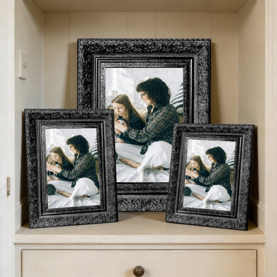 Cadre photo mural noir 1 PC 5 "x 7" avec style galerie