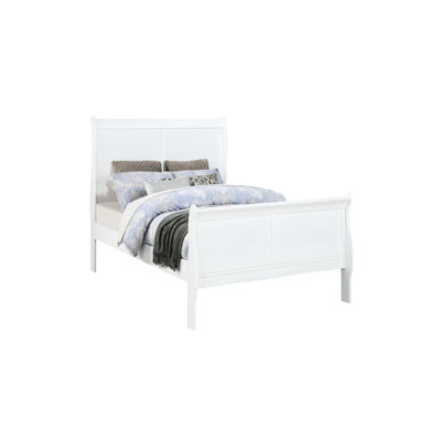 Lit simple pour chambre à coucher, bois massif blanc, style, pieds de support, anglais, lit transitionnel en bois pour la chambre à coucher, qualité