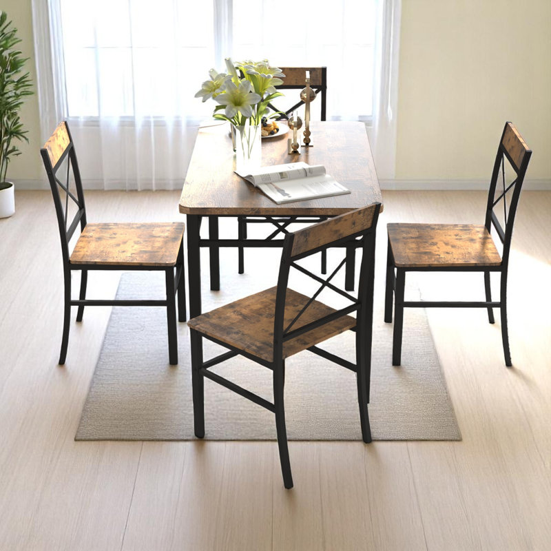 Ensemble repas 5 pièces avec table pour 4 personnes Leday
