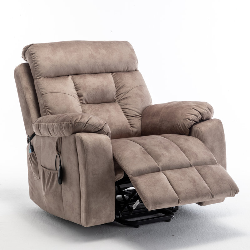 Fauteuil inclinable électrique pour personnes âgées, Brun antique