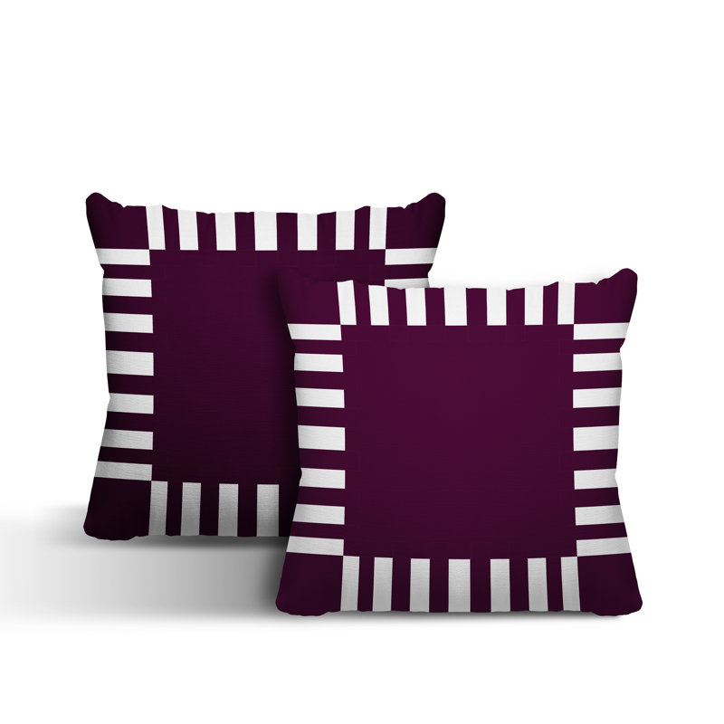  Coussin intérieur / extérieur, L 15 po x H 15 po, Mauve