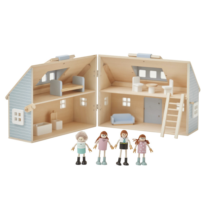 Olivia's Little World Quaint Portable Doll Cottage + Accessories for 3. ...