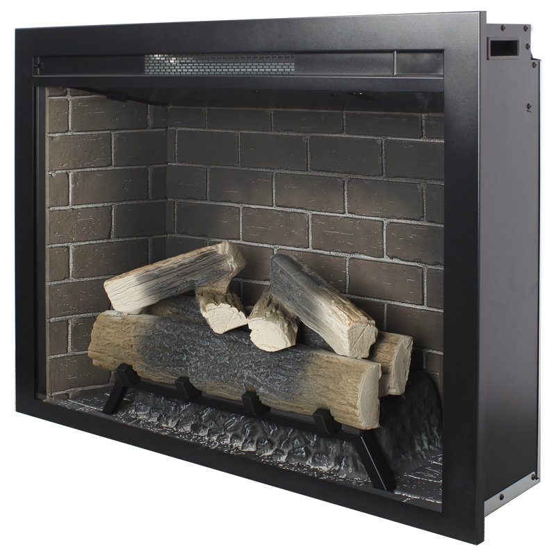 Insertion de foyer électrique infrarouge avec panneau tactile, foyer sans fumée et effets de flammes réalistes pour un décor douillet