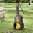 Guitar Shaped Fire Pit, Outdoor Wood-Burning Chiminea