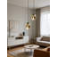 Luminaire suspendu moderne en cristal à DEL avec télécommande à intensité variable, cordon de suspension réglable pour îlot de cuisine, salle à manger et éclairage de bar-23211010-23211021