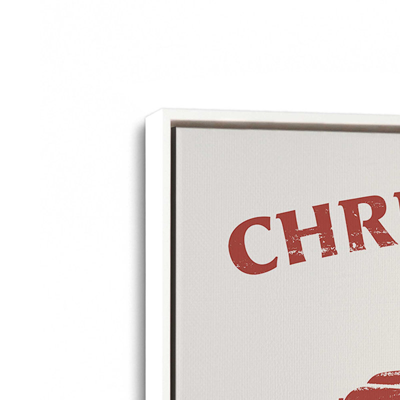 «Farm Fresh Christmas Trees», impression de signe, Cadre blanc, H 20,75 po x l 30,75 po x P 1,75 po