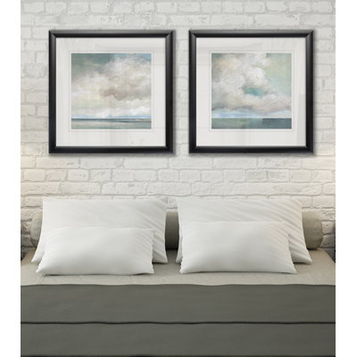 Cloudscape VII - ensemble de 2 reproductions encadrées sur papier
