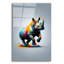 «Rhinoceros» par Andreas Magnusson, art mural en verre acrylique-799773048