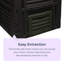 Atdhe Plastic Odor Resistant Stationary Composter