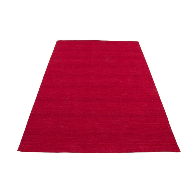 Loom Solid Colour Wool Hand Woven Area Rug, Rectangle 160 x 230cm