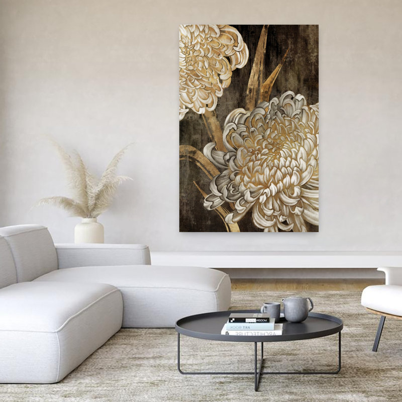 Golden Grace II, art rustique rétro, nature, H 60 po x l 40 po