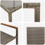9 Piece Garden Dining Set Poly Rattan-1887602011
