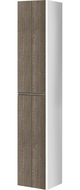 Linen Cabinet, Light Oak/White